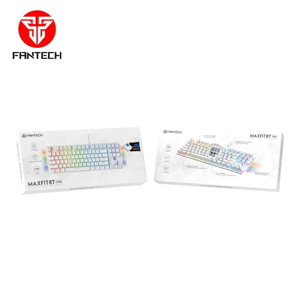 FANTECH MAXFIT87 MK856 RGB MECHANICAL KEYBOARD BLACK FANTECH MAXFIT87 MK856 RGB MECHANICAL KEYBOARD BLACK